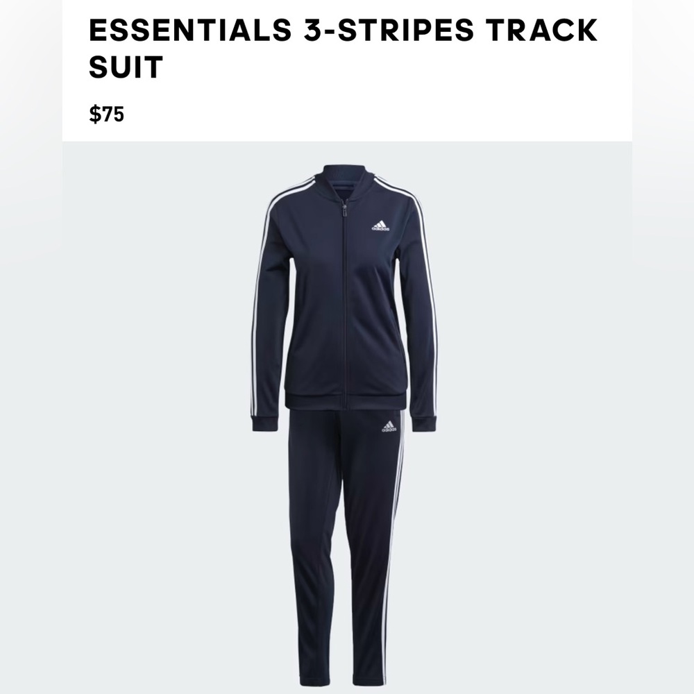 Adidas Women Essentials 3-Stripes Track Suit
